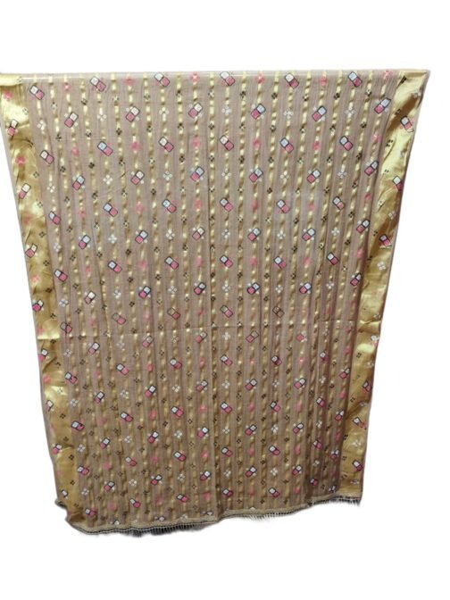 Cotton Jari Lining Dupatta - Image 2